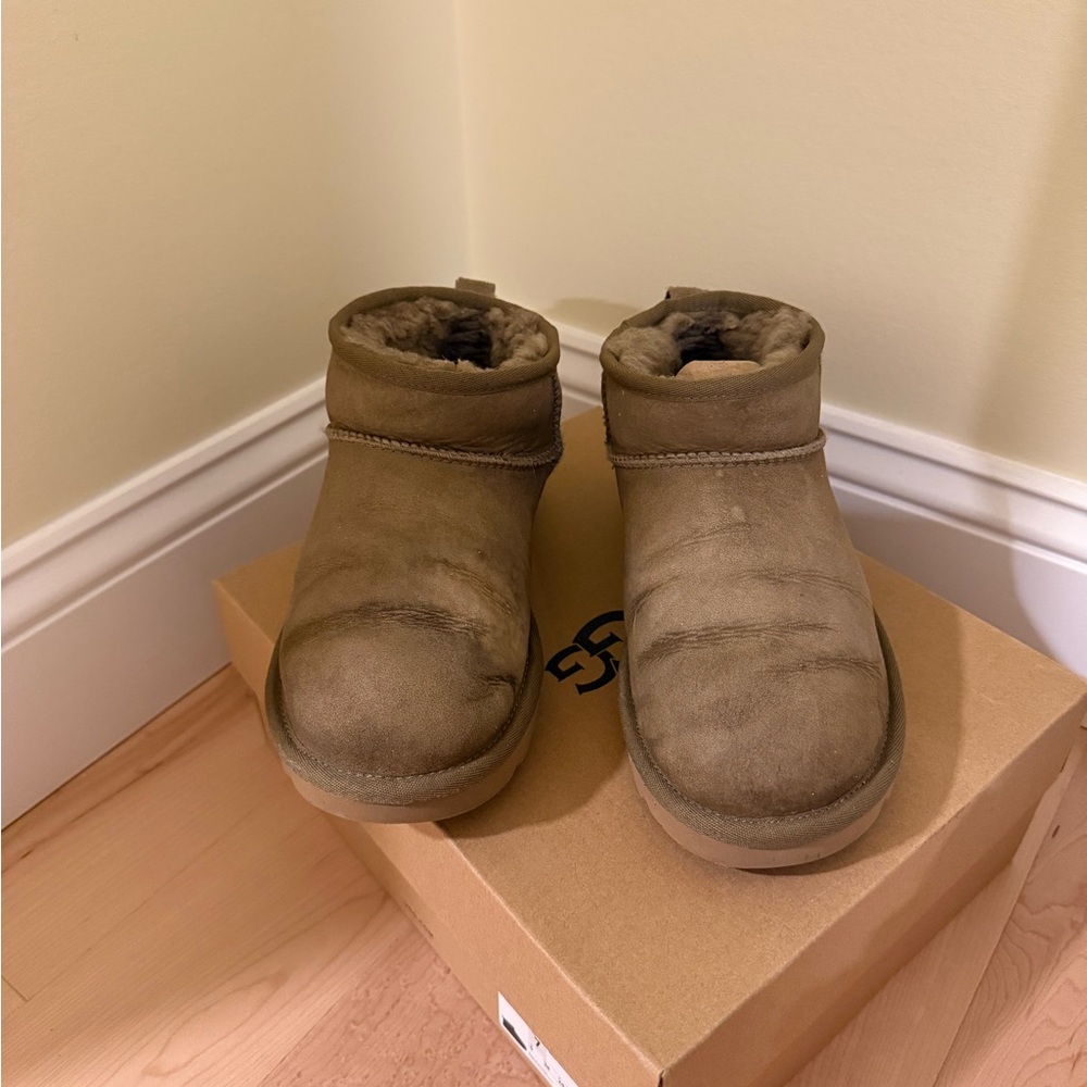 UGG Classic Mini Antelope Suede Ankle Boots